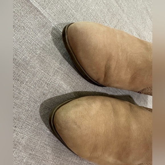 Frye Roxie Tan Leather Slip On Mules Clogs Women US 6.5 - Picture 8 of 8